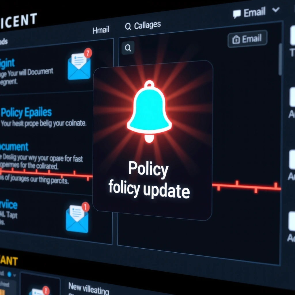 Actualización de políticas y notificaciones